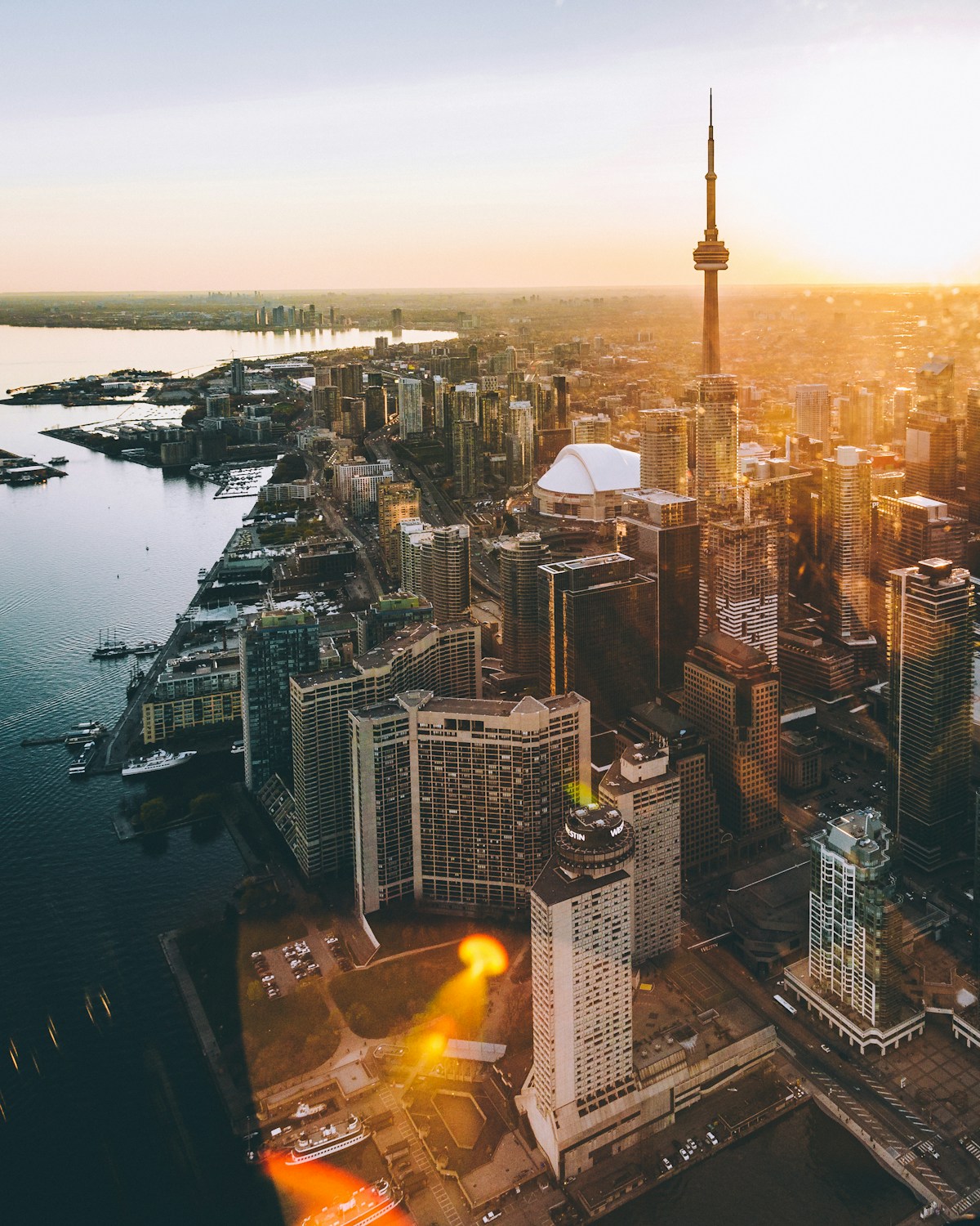 Vista urbana de Toronto, Canadá